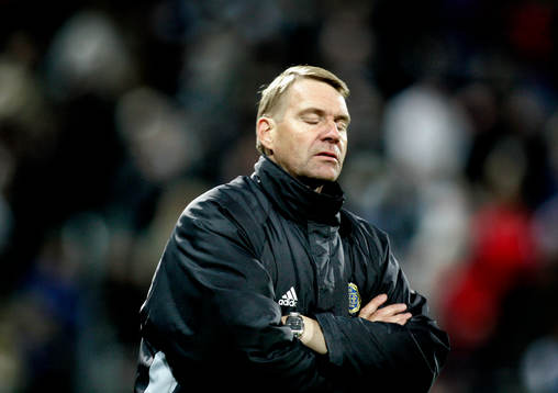 Anders Högman, tränare Sundsvall, var inte så glad