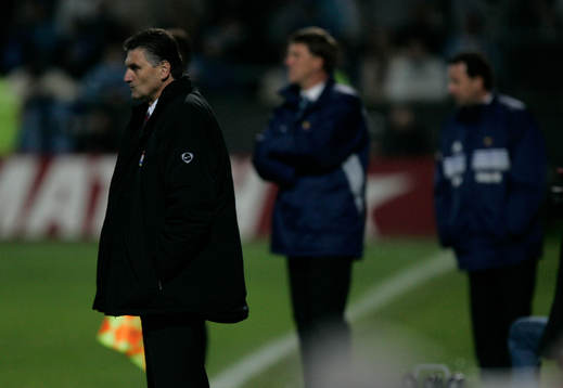 Zoran Lucic, tränare Örgryte och Kjell Jonevret, tränare