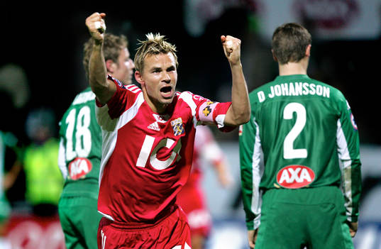 Niclas Alexadersson jublar