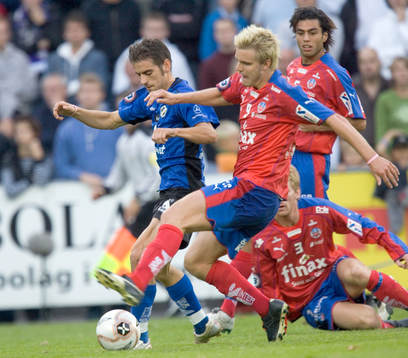 Björn Anklev, Halmstad och Andreas Dahl, Helsingborg