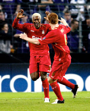 Djibril Cisse, Liverpool, jubel