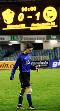 0-1, Dusan Djuric, Halmstad lämnar plan