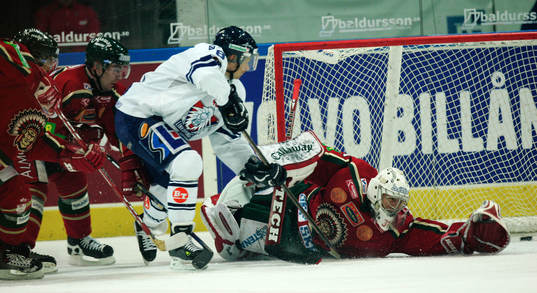 Mikko Peltola och Tommy Salo, målvakt