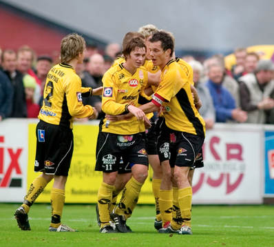 Rickard Sandström, Johan Svensson, Mjälby, jubel