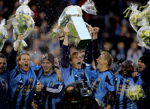 Djurgården Svenska Mästare. Jubel, pokal