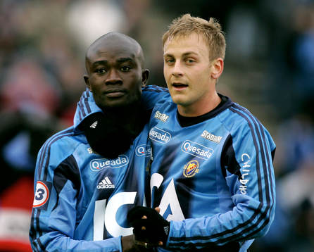 Djurgården Svenska Mästare. Jones Kusi Asare och Daniel
