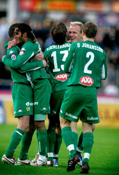 Hammarby firade att man blev fyra i allsvenskan och får
