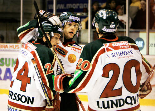 Joel Lundqvist, Niklas Andersson och Tomi Kallio, Frölunda