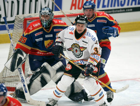Teemu Lasila, målvakt, Djurgården och Vladimir Orszagh,
