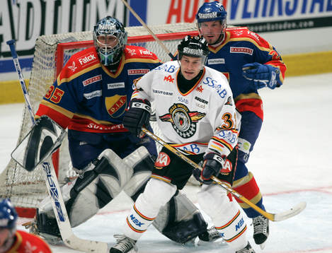 Teemu Lasila, målvakt, Djurgården och Vladimir Orszagh,