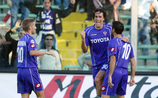 Luca Toni, Fiorentina, jubel