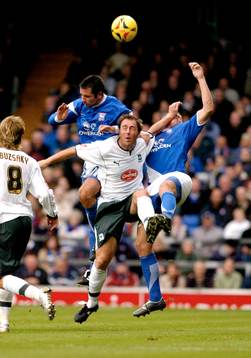 Jay McEveley och Kevin Horlock, Ipswich och Micky Evans,