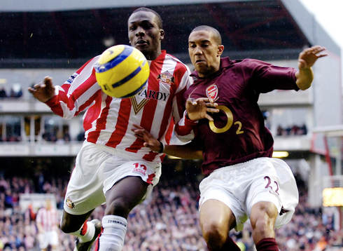 Gael Clichy, Arsenal och Nayron Nosworthy, Sunderland