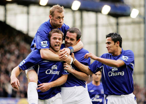 James Beattie, Everton, jubel