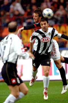 Bertotto, Udinese och Gilardino, Milan. Nickduell