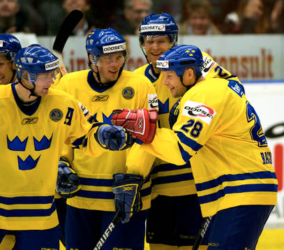 Johan Davidsson, Mika Hannula, David Petrasek och Marcus