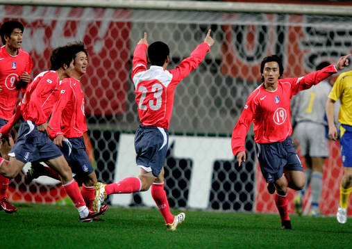 Jung Hwan Ahn, Sydkorea, jubel