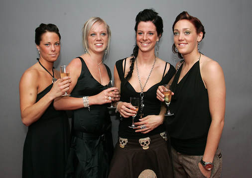 Johanna Almgren, Caroline Seger, Lotta Schelin och Therese