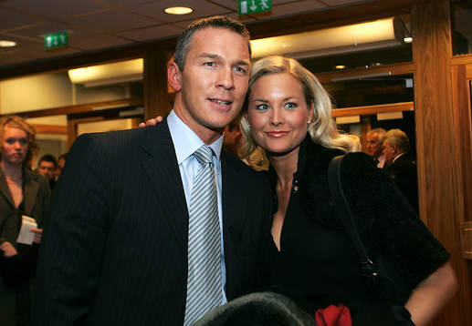 Patrik Andersson med fru Johanna