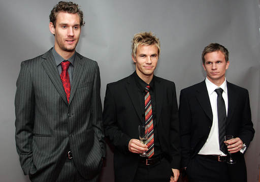 Andreas Isaksson, Niclas Alexandersson och Tobias Linderoth