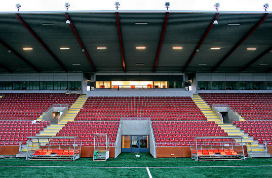 Södertälje Fotbollscenter. Läktare, sittplats