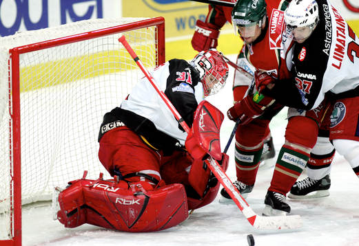 Södertäljes målvakt Magnus Lindqvist