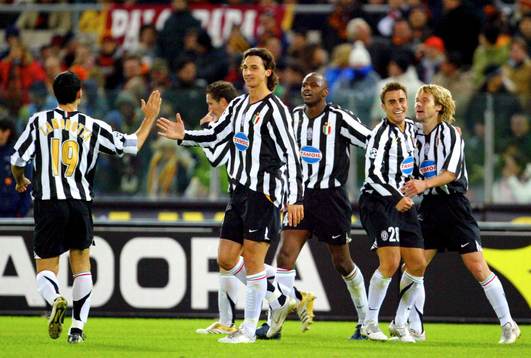 Pavel Nedved, Gianluca Zambrotta, Giorgio Chiellini, Zlatan