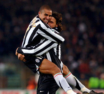 David Trezeguet och Zlatan Ibrahimovic, Juventus, jubel
