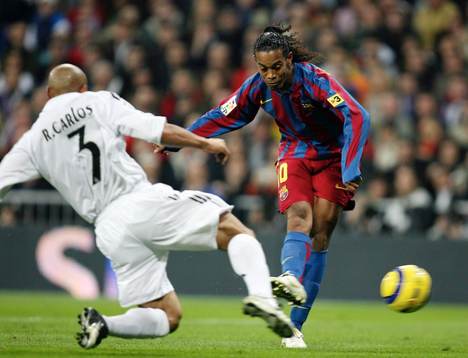 Ronaldinho och Roberto Carlos