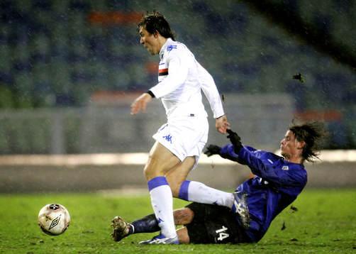 Vitali Kutozov, Sampdoria och Dusan Djuric, Halmstad