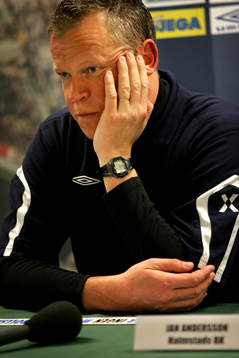 Jan Andersson, tränare i Halmstad