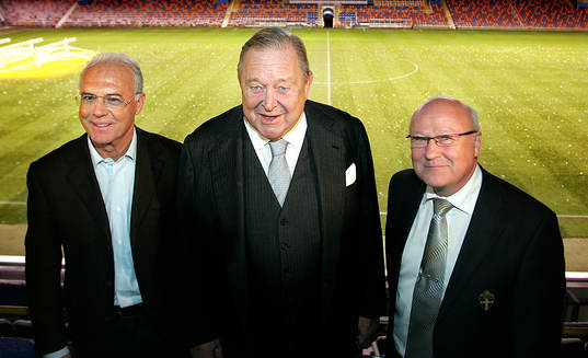 Franz Beckenbauer och Lennart Johansson och Lars-ÅKe
