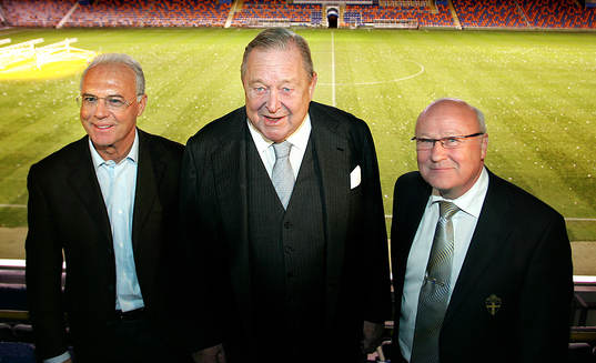 Franz Beckenbauer, Lennart Johansson och Lars-Åke Lagrell