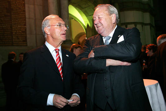 Franz Beckenbauer och Lennart Johansson