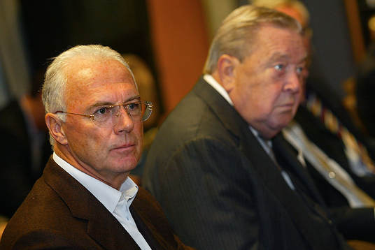 Franz Beckenbauer och Lennart Johansson