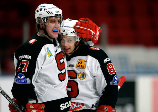 Dragan Umicevic jubel med Anze Kopitar