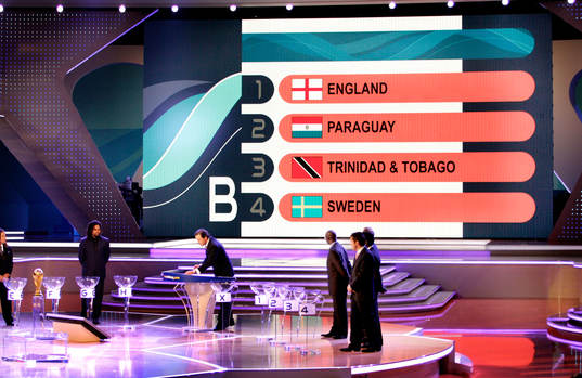 Sveriges grupp B, med England, Paraguay, Trinidad & Tobago