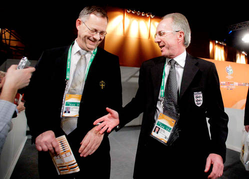 Lars Lagerbäck, förbundskapten Sverige och Sven-Göran