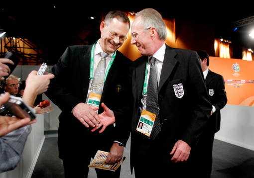 Lars Lagerbäck, förbundskapten Sverige och Sven-Göran