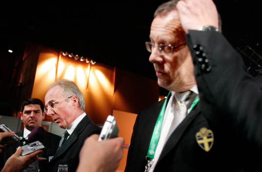 Lars Lagerbäck, förbundskapten Sverige och Sven-Göran