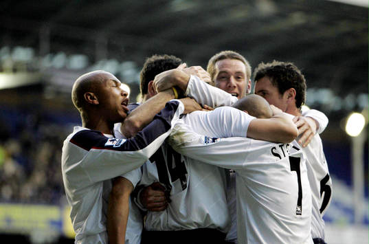 Fotboll, engelsk, Premier League, Everton - Bolton