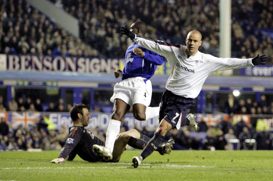 Fotboll, engelsk, Premier League,  Everton - Bolton