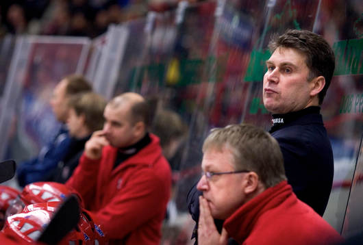 Mats Hallin och Ulf Taavola, tränare, Södertälje