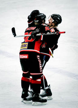 Simon Skoog, Malmö och Andreas Thuresson, Malmö, jubel