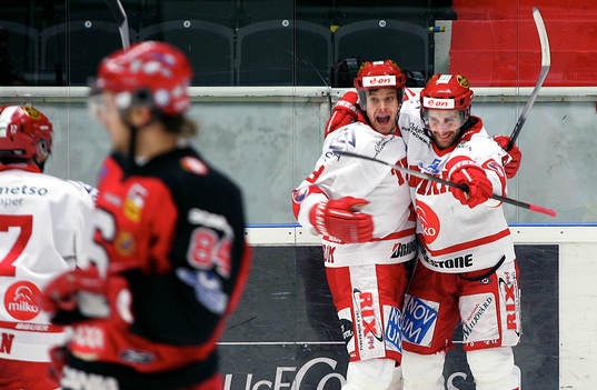 Per Hallin och Sanny Lindström, Timrå, jubel