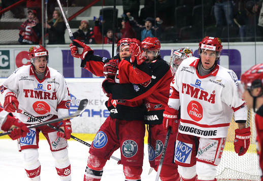 Robert Carlsson och Tomas Kollar, jubel