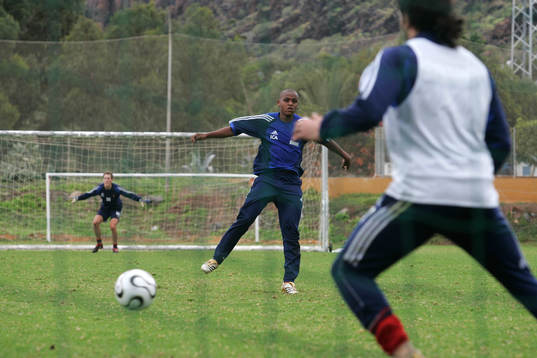 Thiago Qurino på första träningen