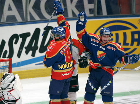 1-0 av Henrik Nordfeldt, Djurgården. Jubel