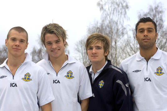 Samuel Holmén, Joakim Sjöhage, Jesper Arvidsson och Abbas