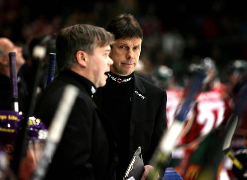 Leif Strömberg och Bo Lennartsson, tränare